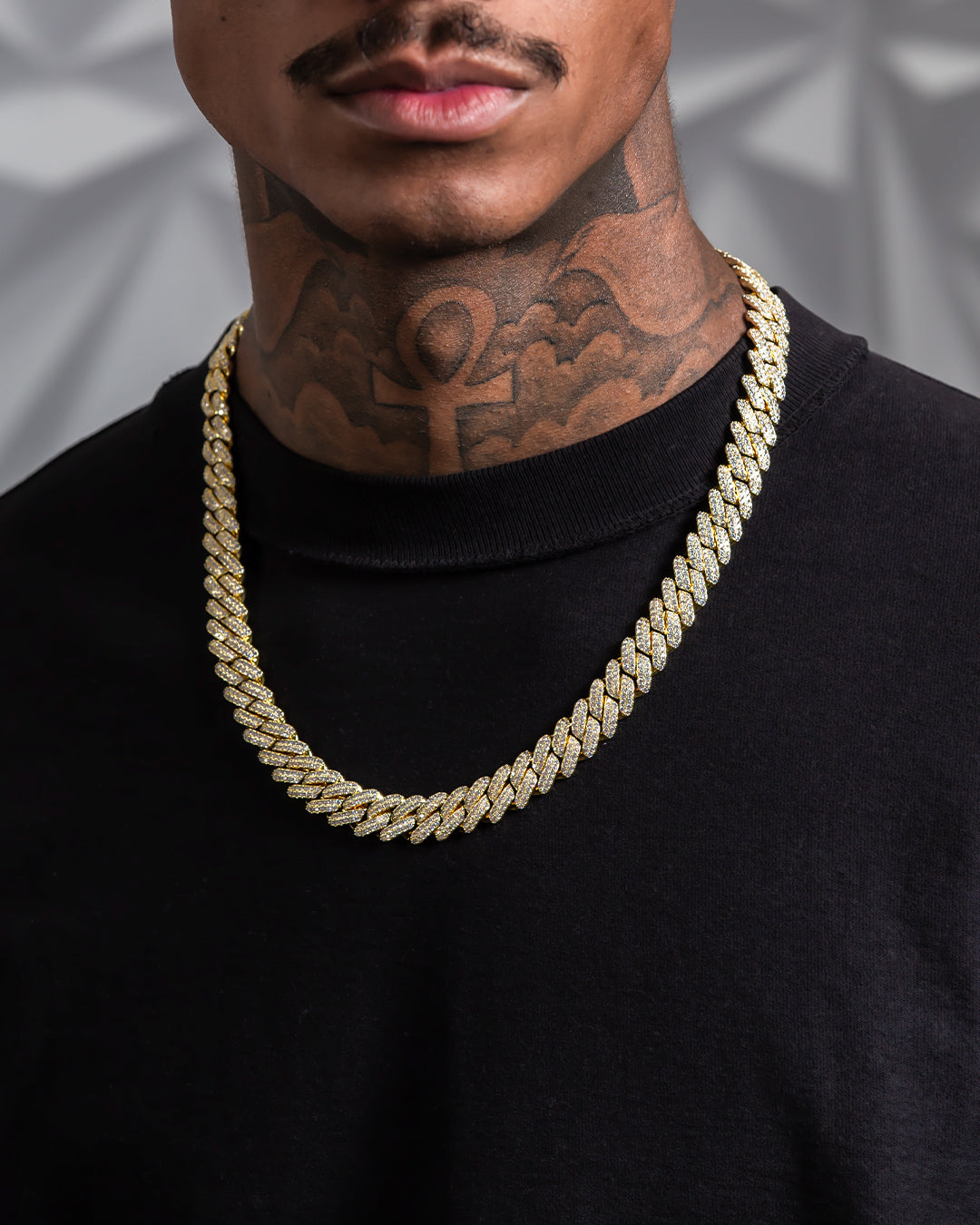 12mm Iced Diamond Cut Miami Cuban Link Chain