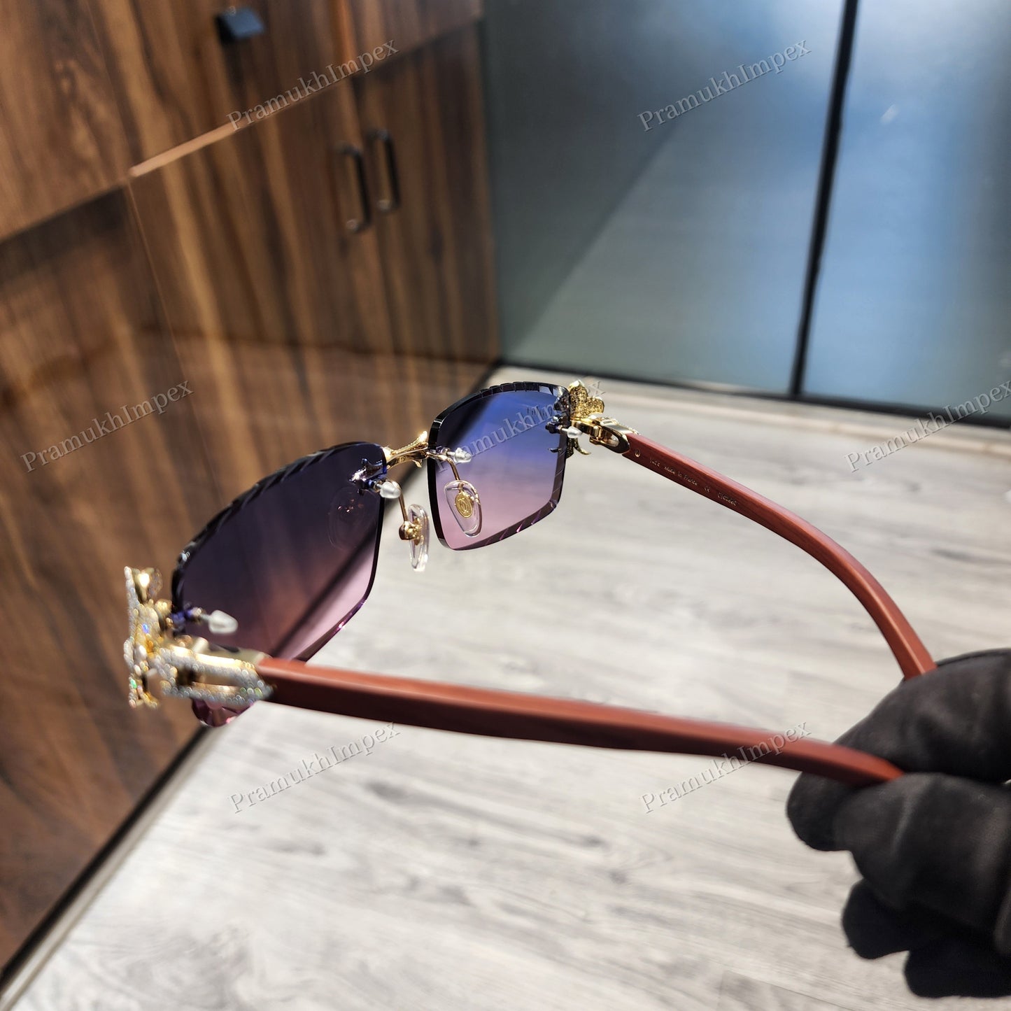 Two Shade Moissanite Custom Sunglasses