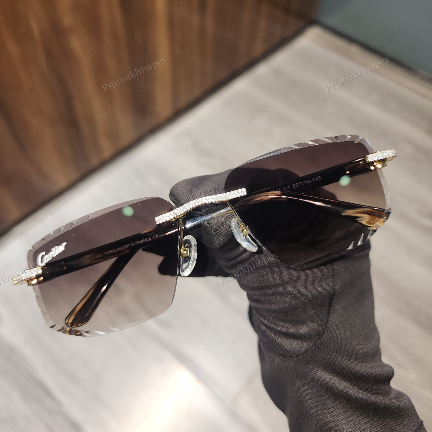 Shiny Frame Moissanite Hip Hop Sunglasses