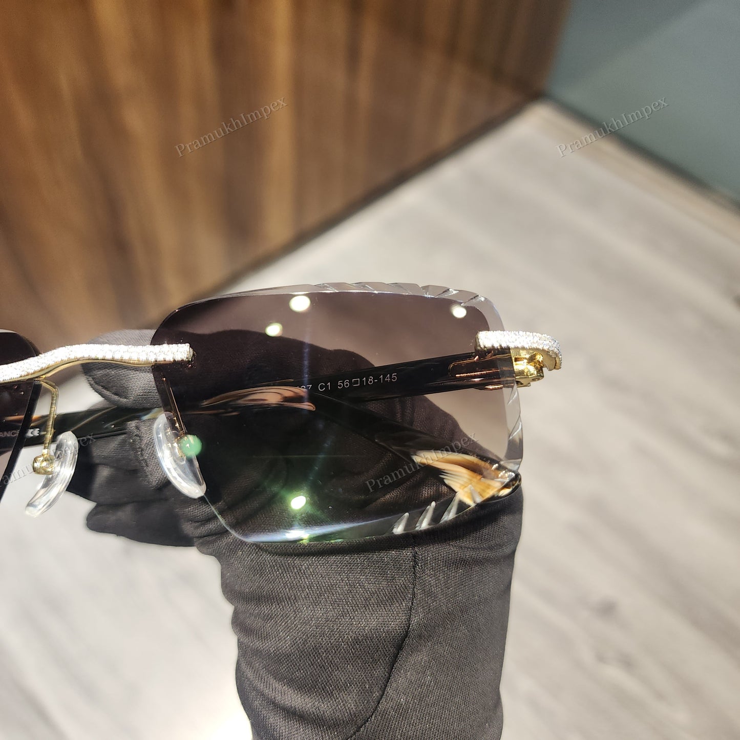 Shiny Frame Moissanite Hip Hop Sunglasses