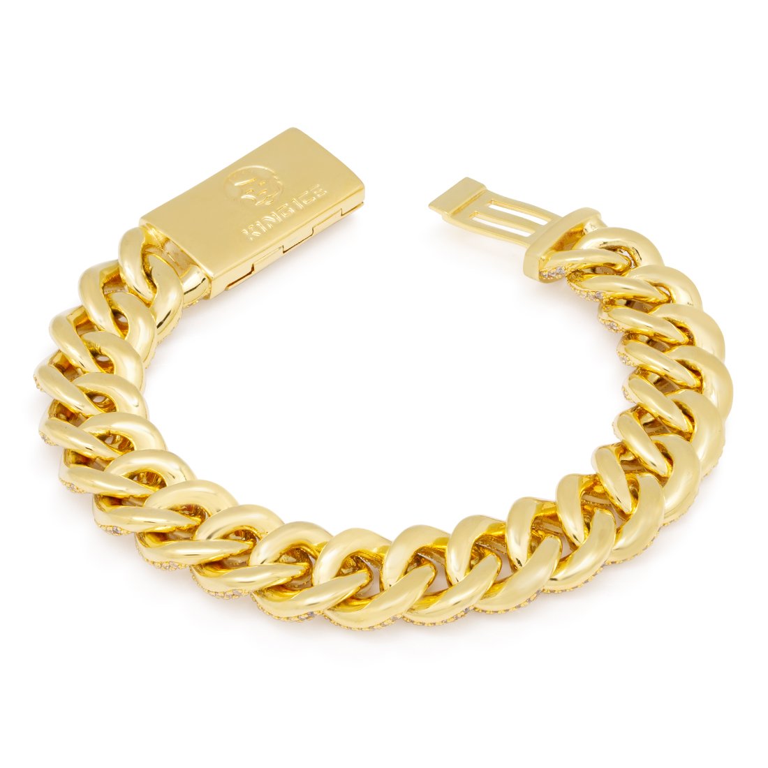 15mm Classic Iced Miami Cuban Bracelet