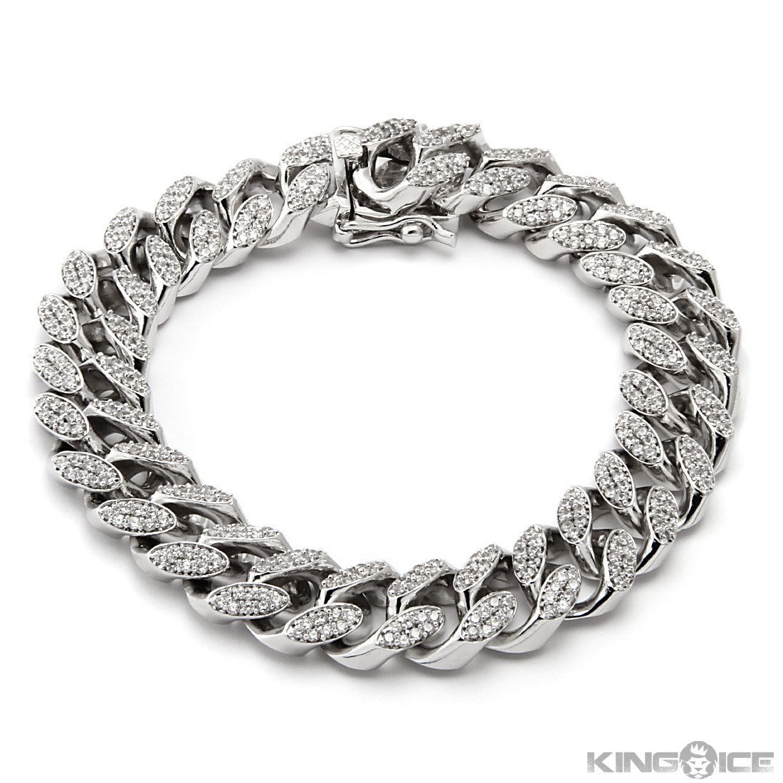 15mm Classic Iced Miami Cuban Bracelet