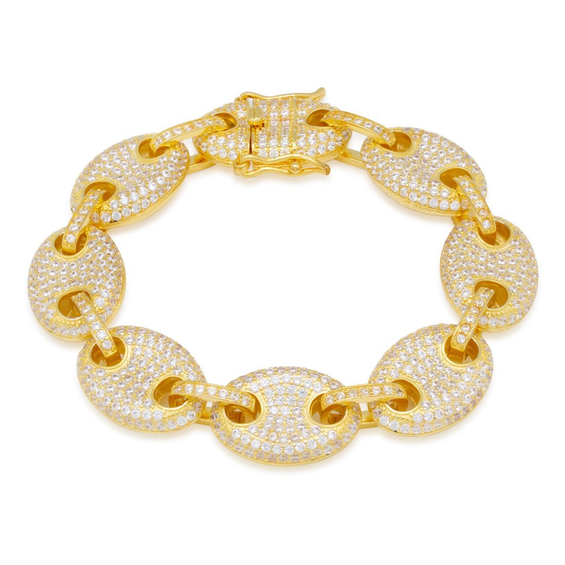 15mm Iced G-Link Bracelet