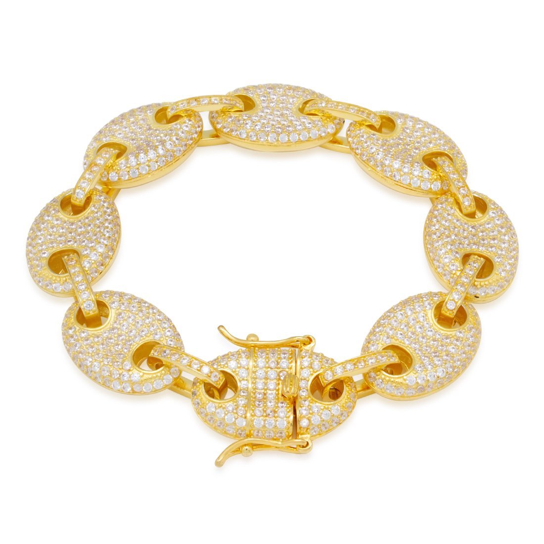 15mm Iced G-Link Bracelet
