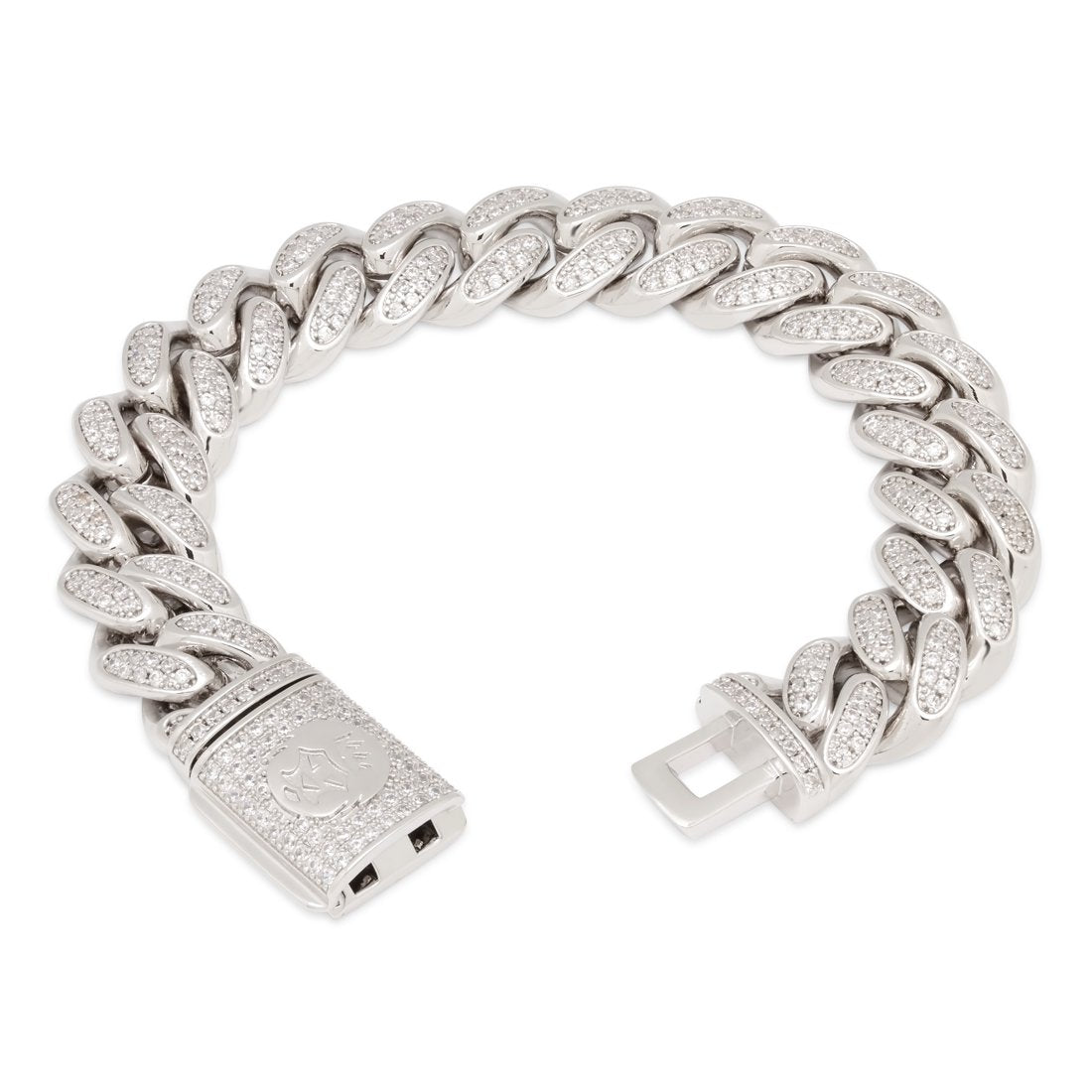 15mm Iced Miami Cuban Link Bracelet