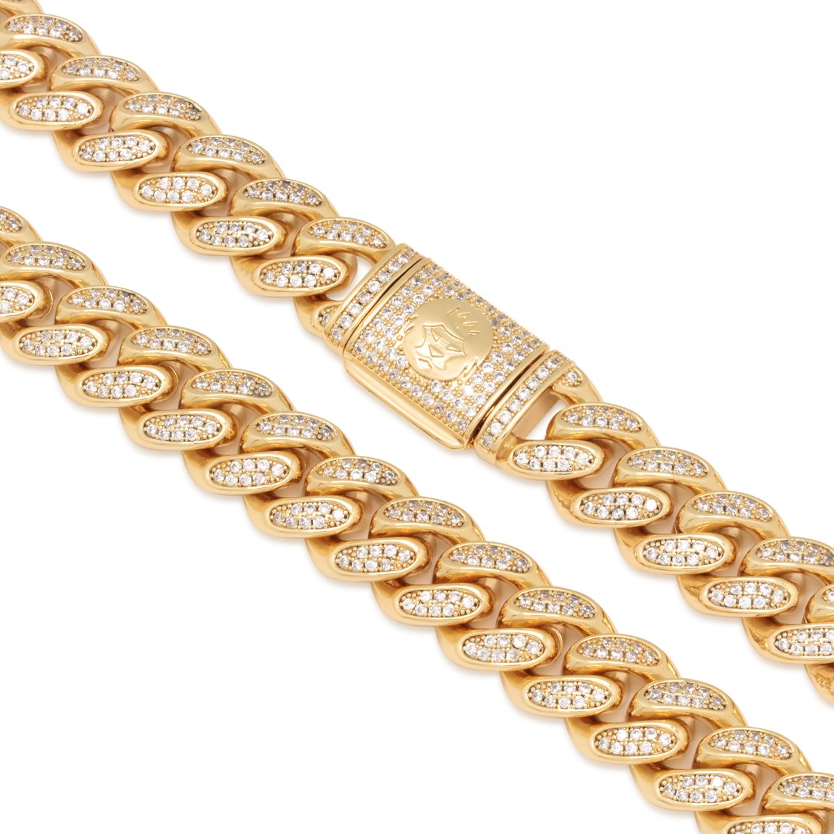 15mm Iced Miami Cuban Link Chain