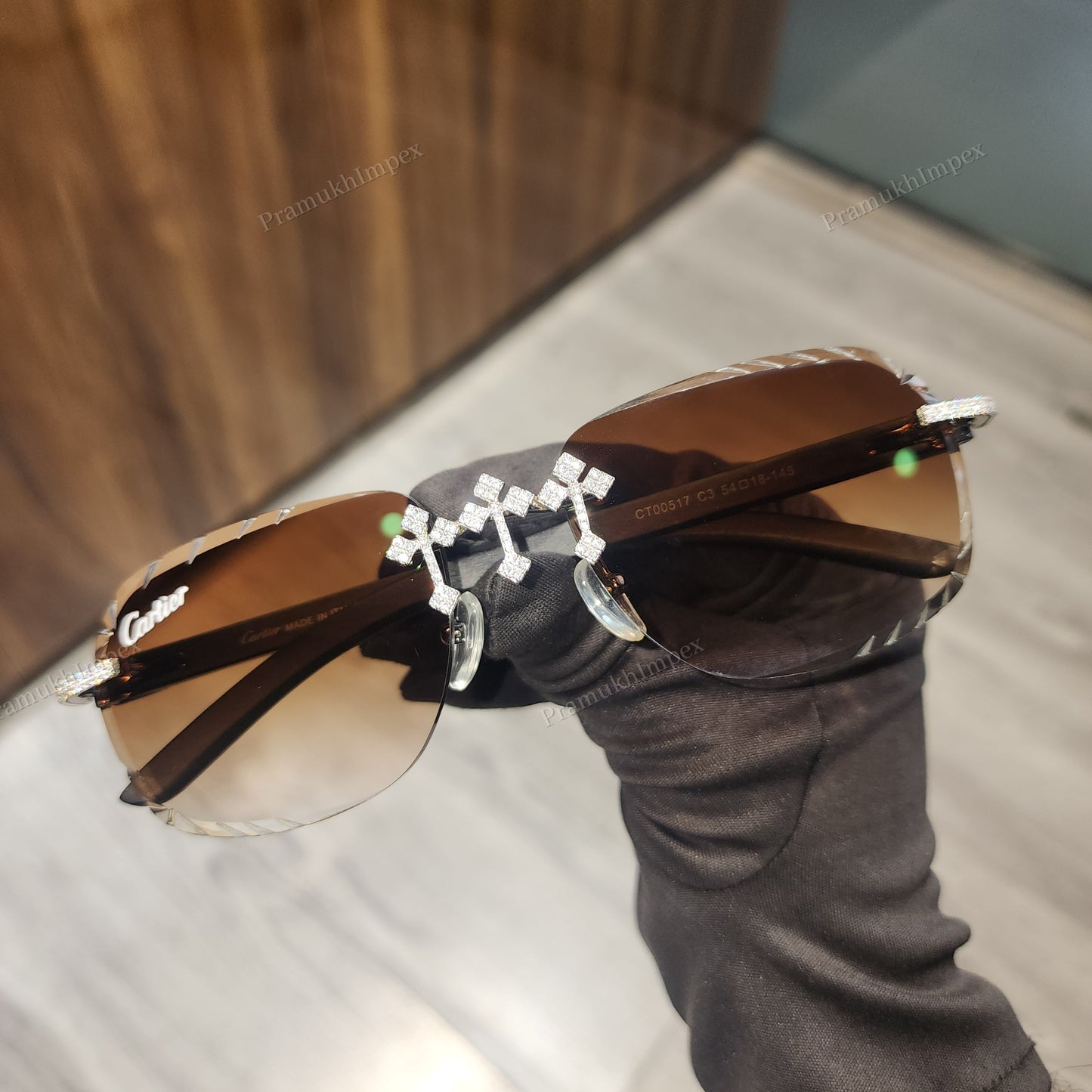 VVS Moissanite Diamond luxury Sunglasses