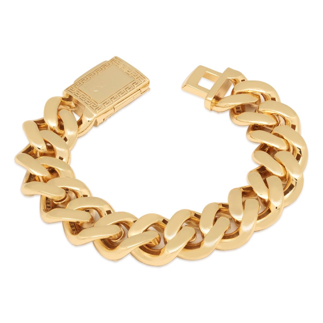 18mm Iced Baguette Miami Cuban Link Bracelet