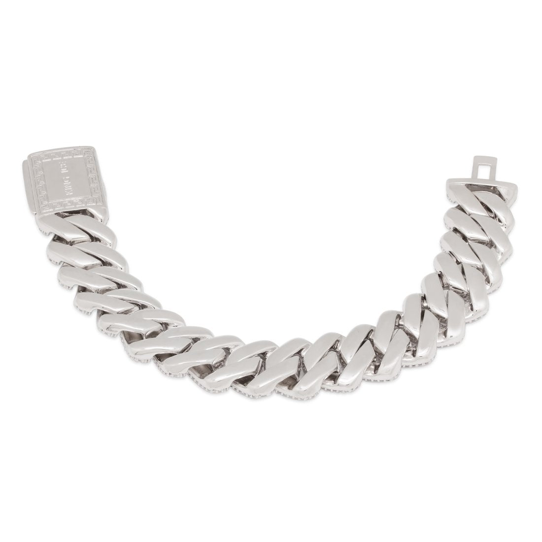 18mm Iced Diamond Cut Miami Cuban Link Bracelet