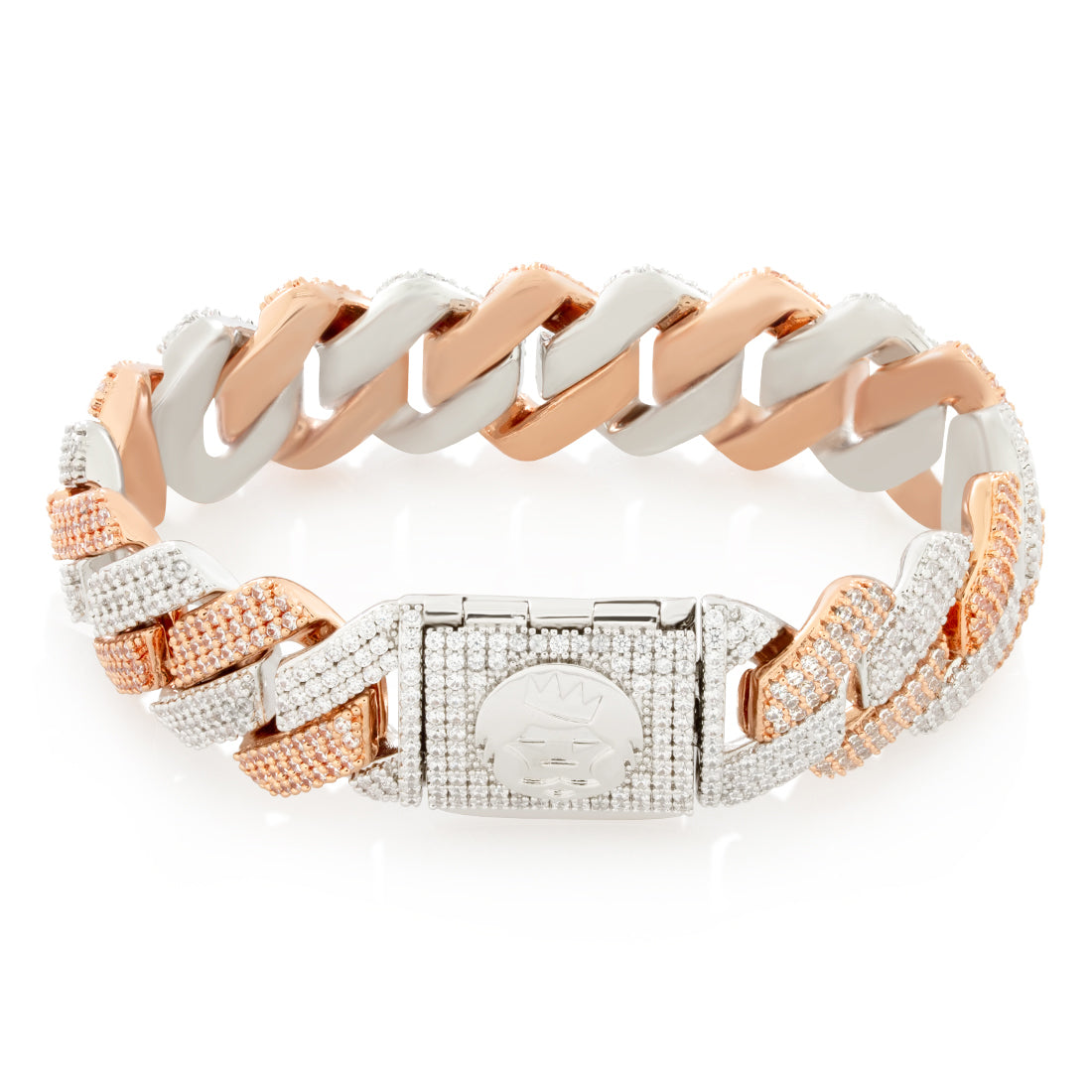 18mm Iced Diamond Cut Miami Cuban Link Bracelet