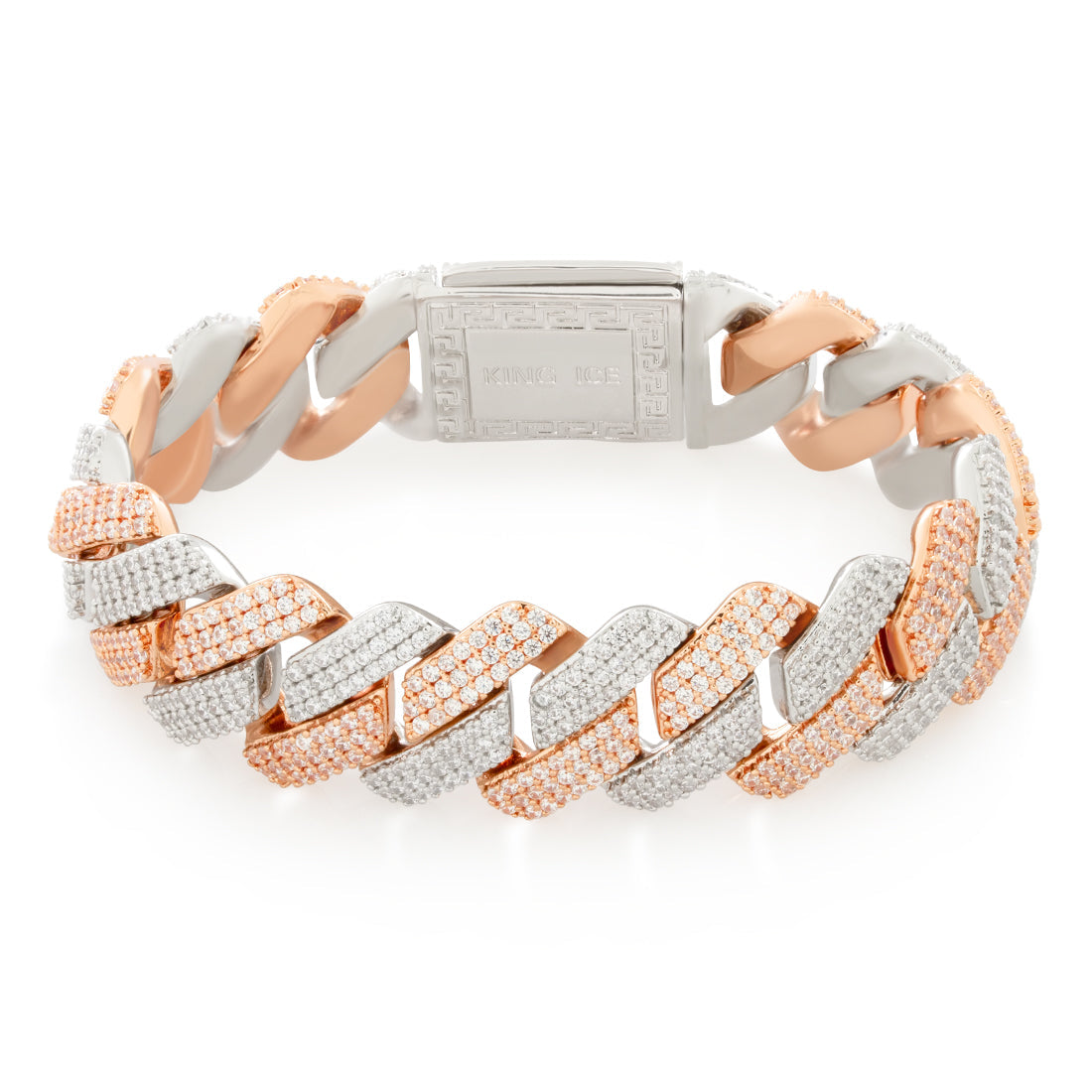 18mm Iced Diamond Cut Miami Cuban Link Bracelet