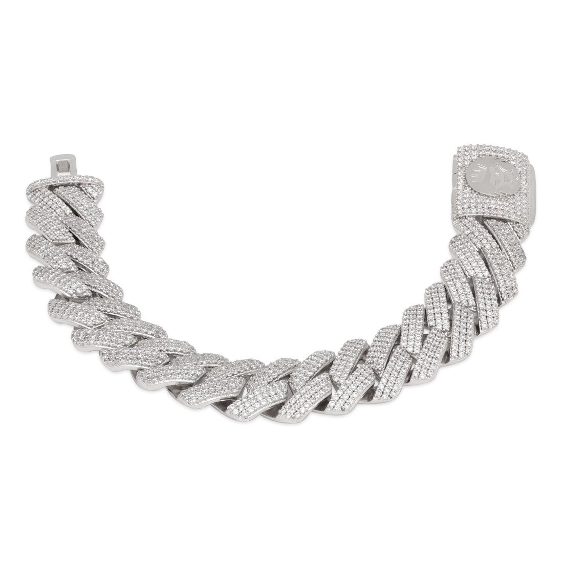 18mm Iced Diamond Cut Miami Cuban Link Bracelet