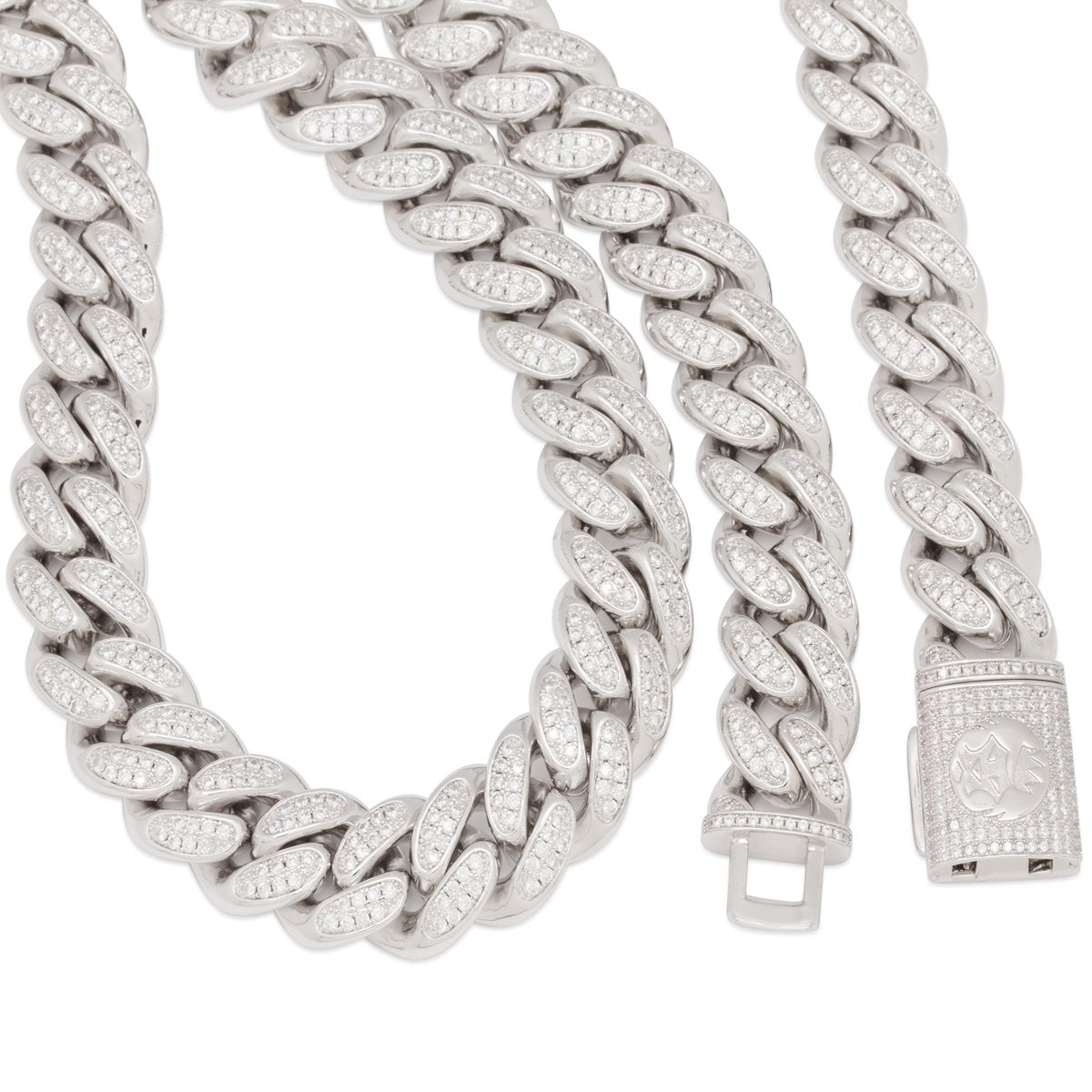 18mm Iced Miami Cuban Link Chain