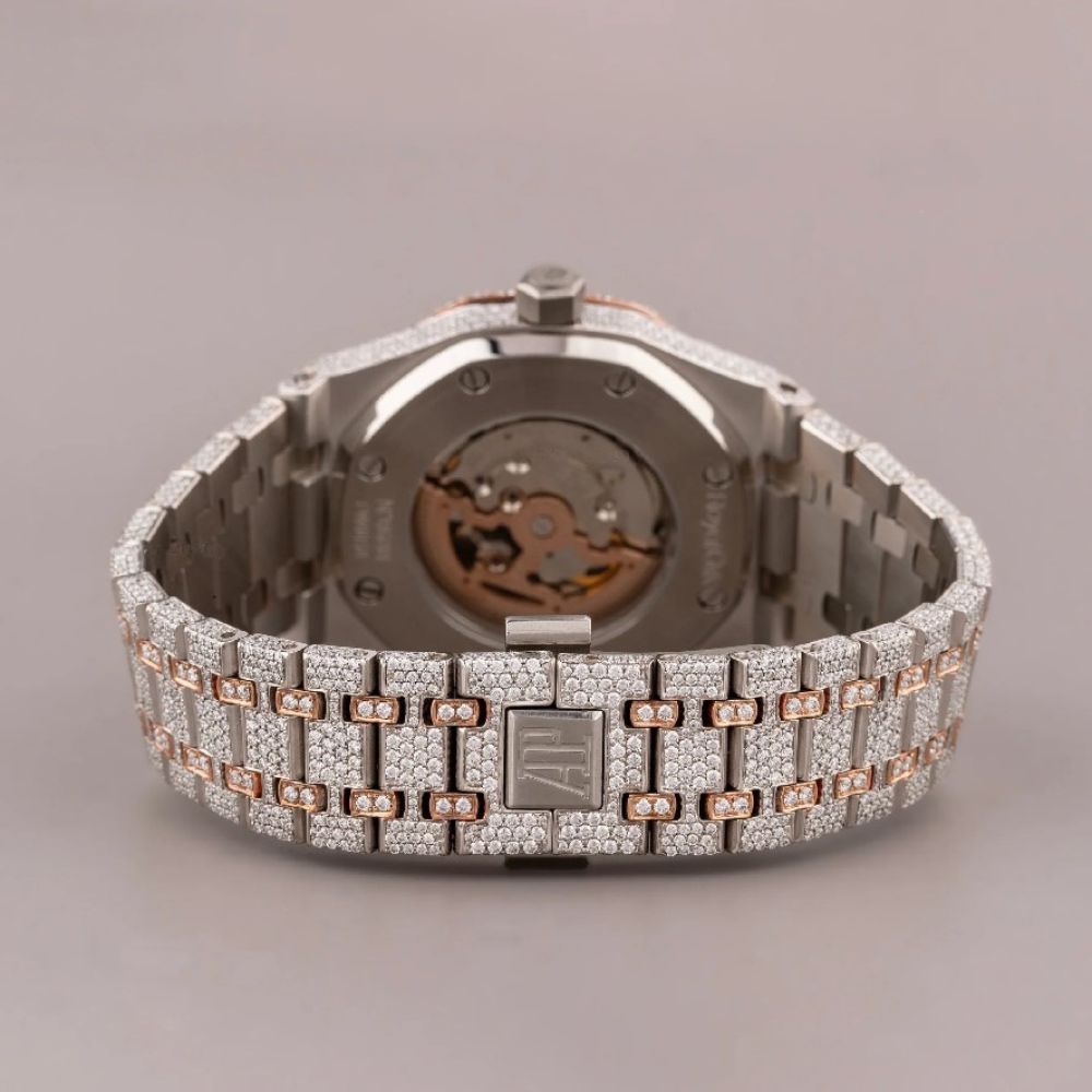 Unique Style Moissanite Studded Handmade Automatic Watch