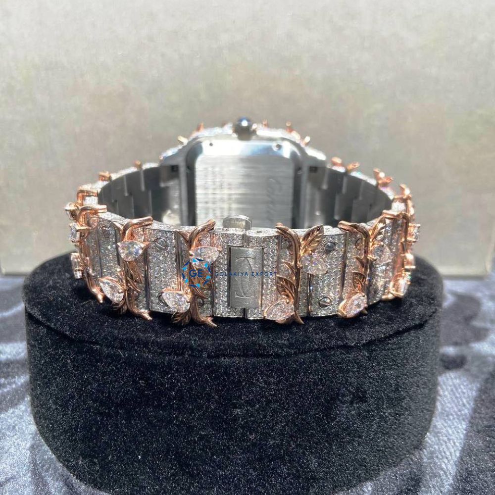 Unique And Stylish Moissanite Diamond Fancy Watch