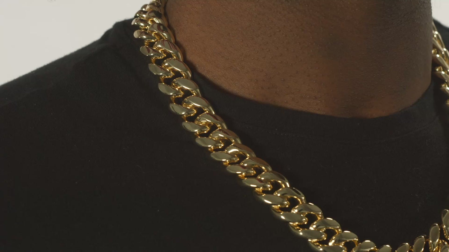 18mm Miami Cuban Link Chain