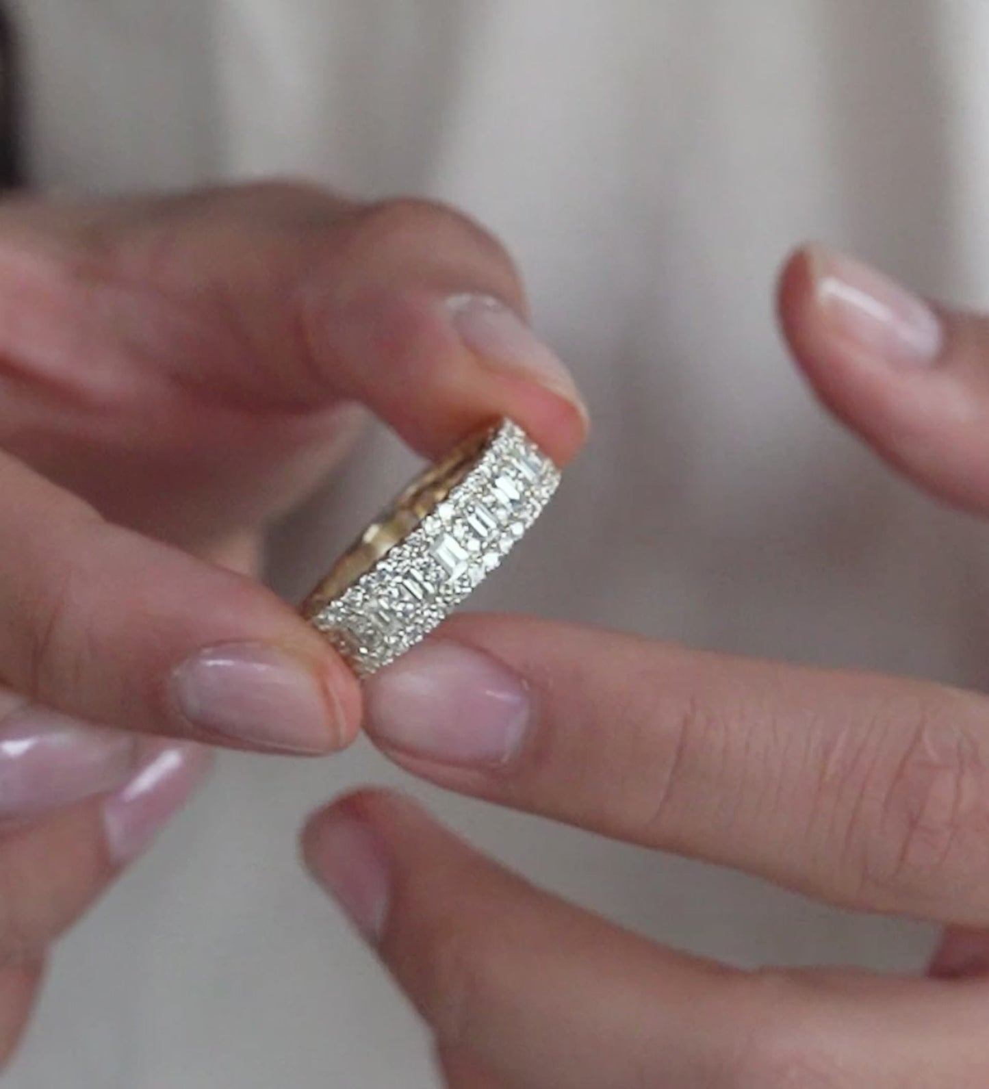 14k Solid Gold Diamond Band Ring 3.07ctw