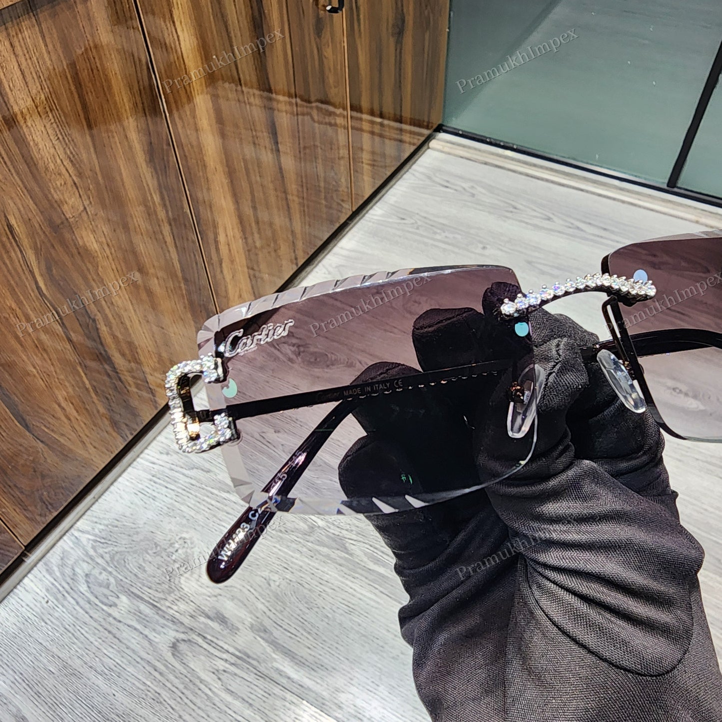 Shiny Frame Moissanite Hip Hop Sunglasses
