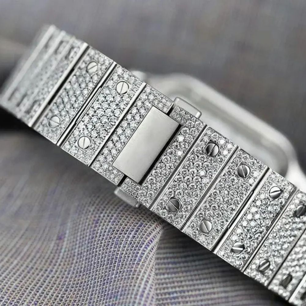 Skeleton Full Iced Out VVS1 Moissanite Luxury Watch