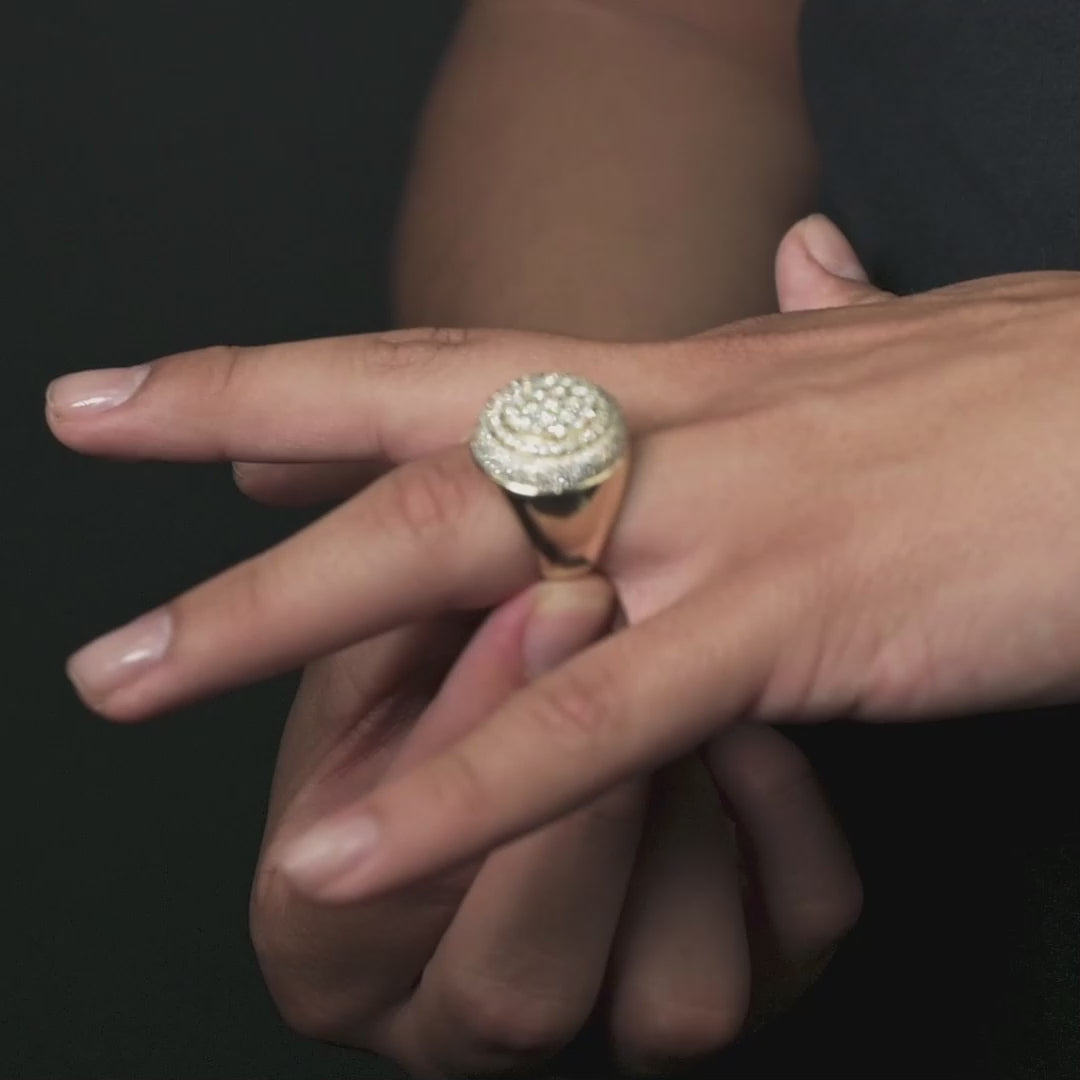 10k Yellow Gold Diamond Ring 2.87 ctw