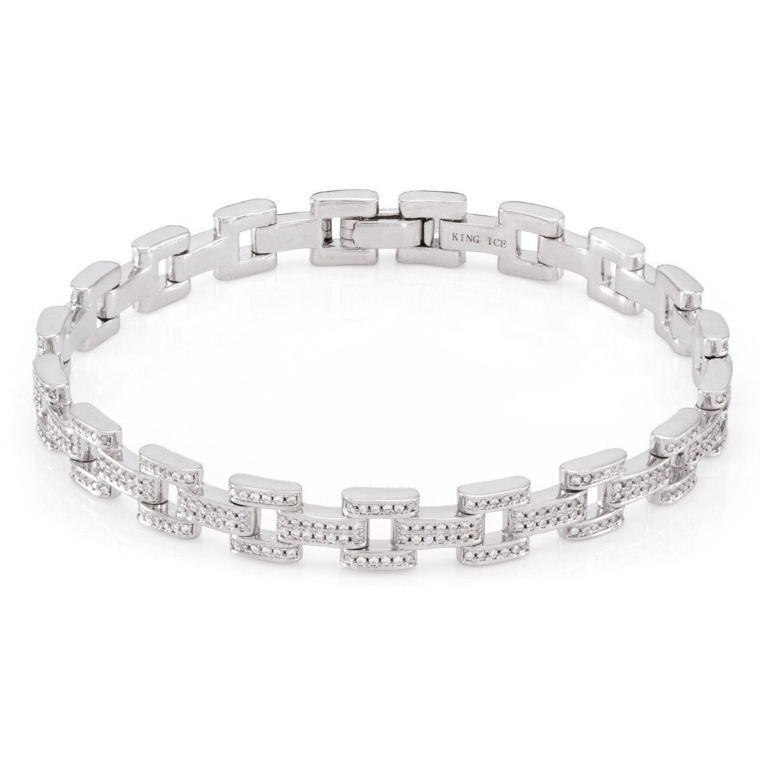 8mm Iced Rolo Link Bracelet