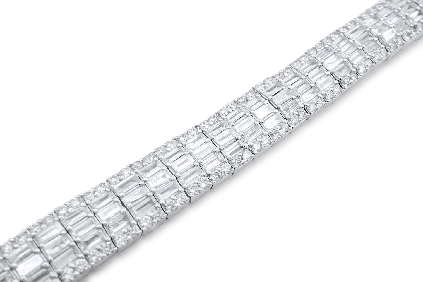 14K Solid Gold Emerald Bracelet 5.69ctw