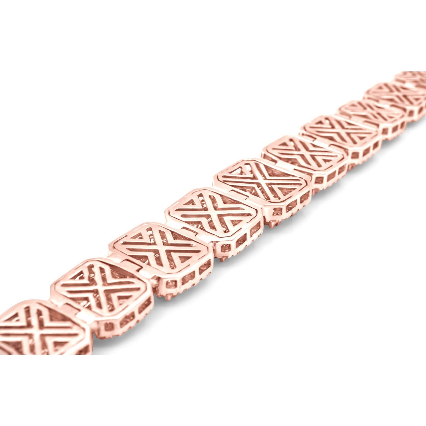 14k Solid Gold Baguette Bracelet