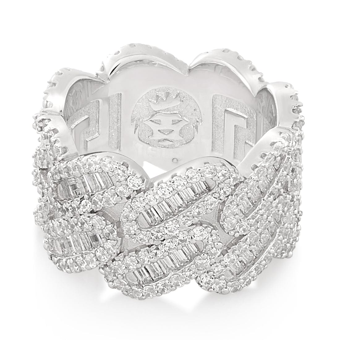 Diamond-Cut Miami Cuban Link Ring