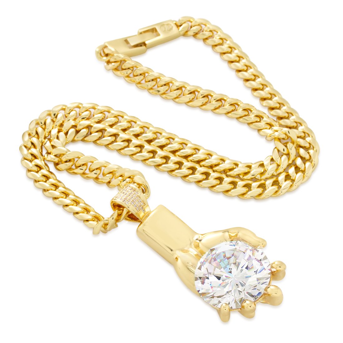 Diamond Hands Necklace