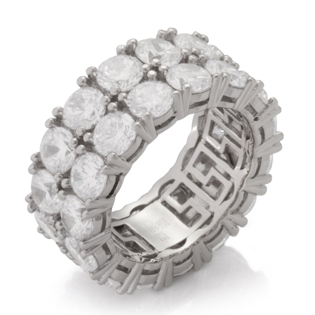Double-Row Brilliant-Cut Ring