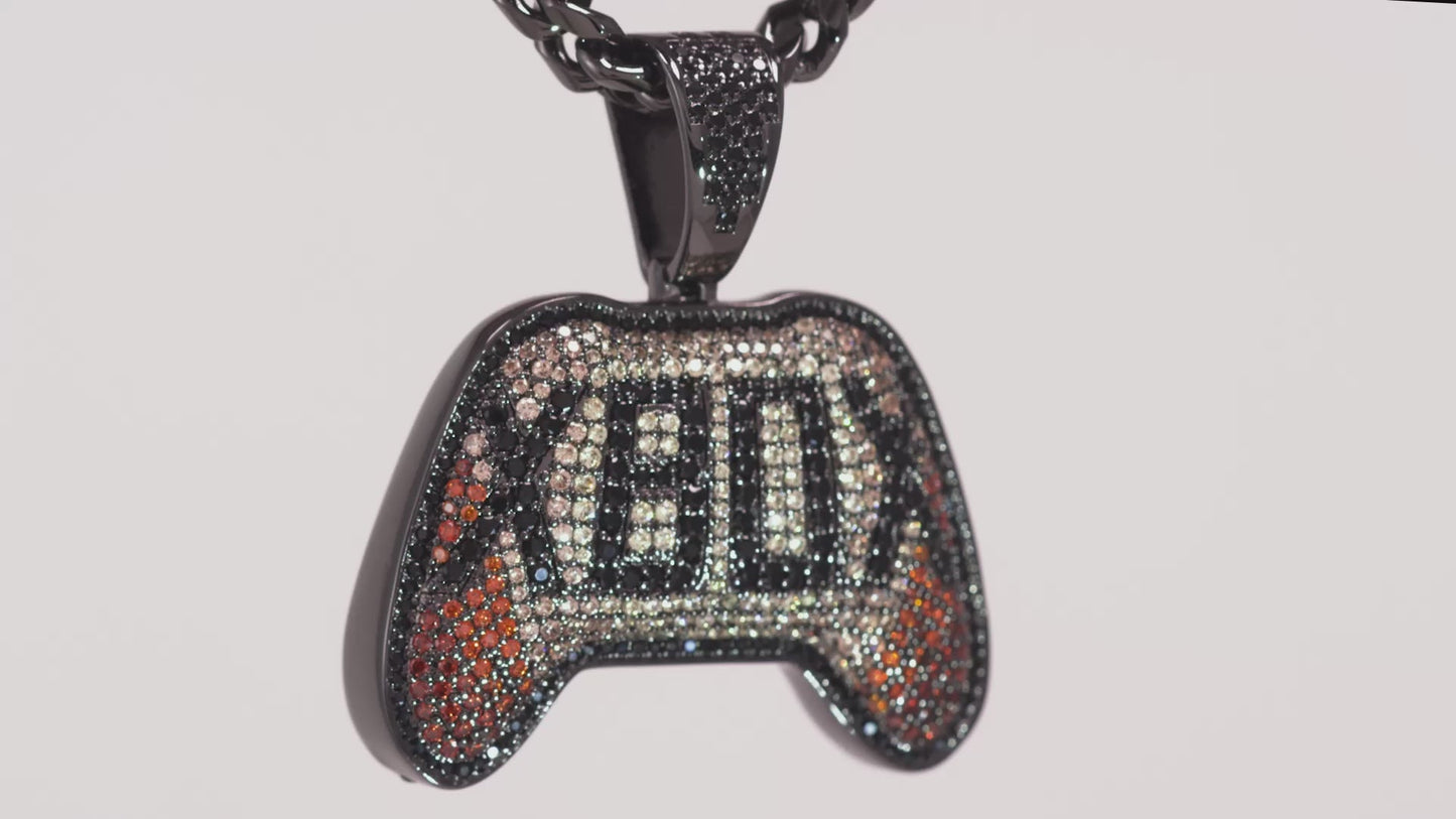 Xbox x King Ice - Ethereal Fire Necklace