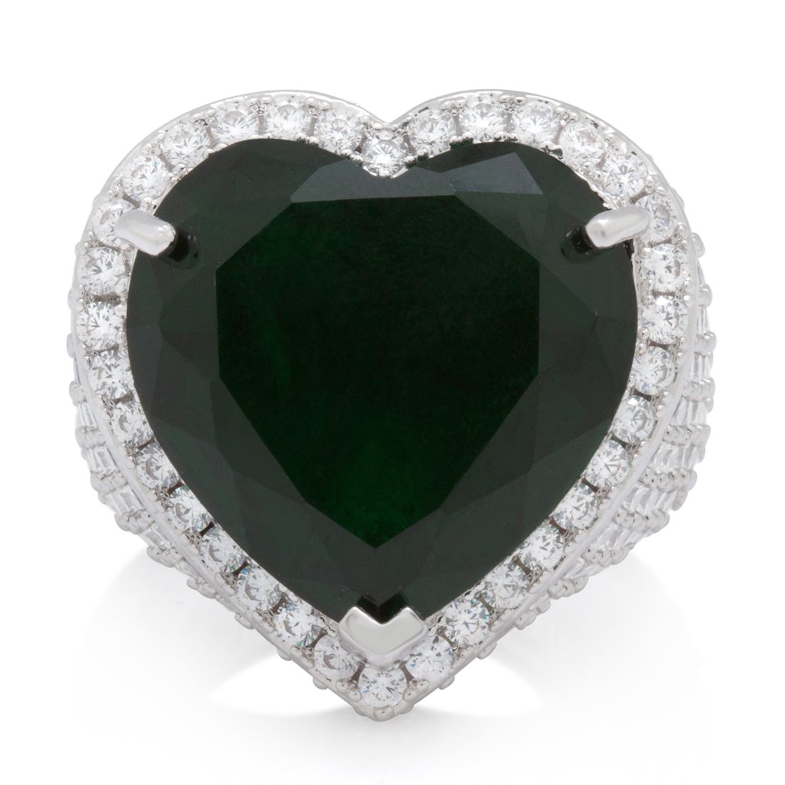 Emerald Heart Ring