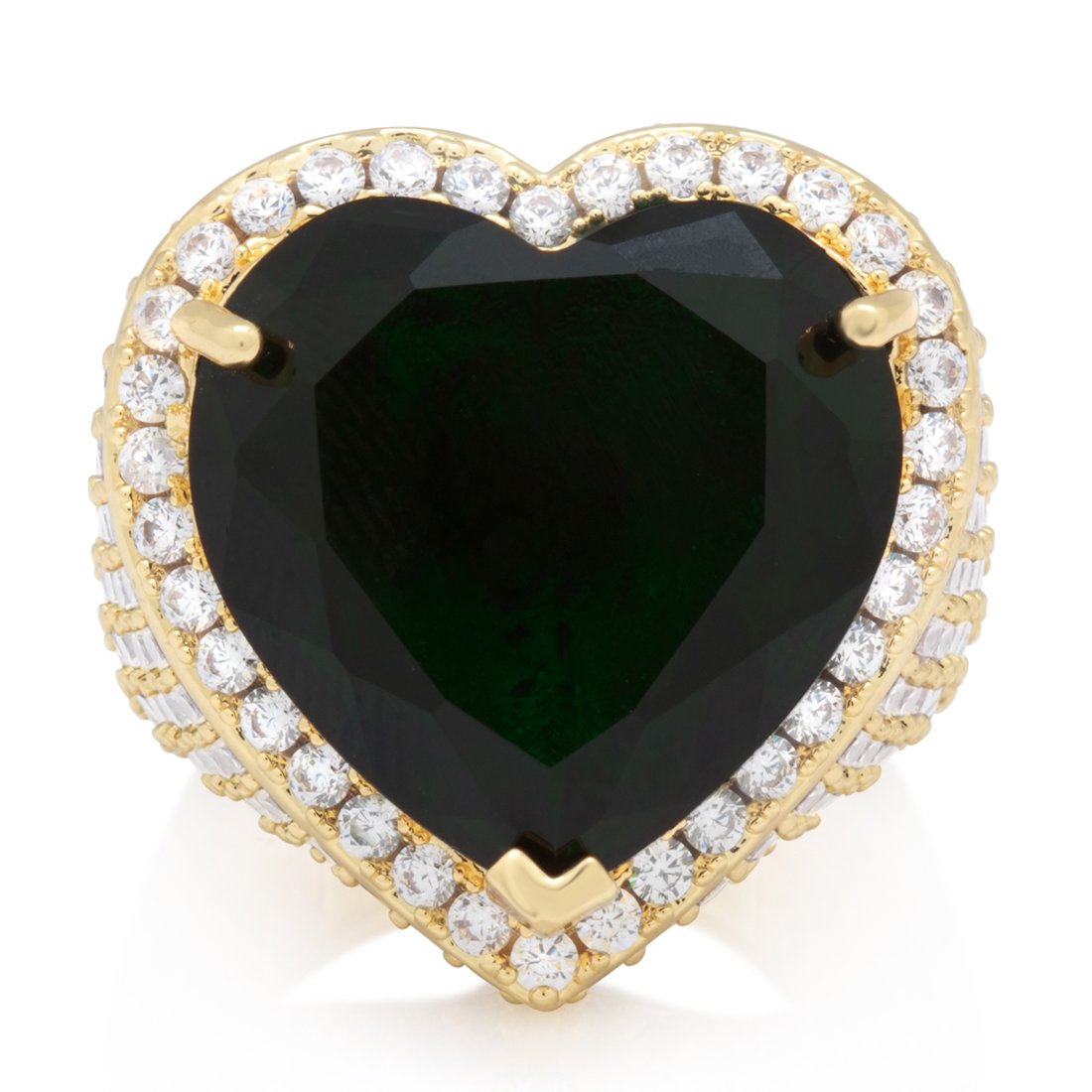 Emerald Heart Ring