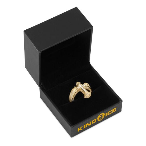 Fleur de Lis Cross Ring