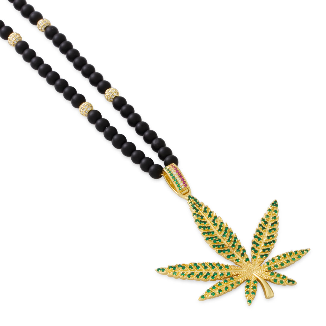 High Rise Cannabis Leaf Necklace