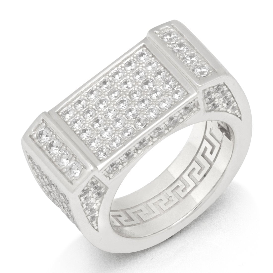 Iced Rectangle Ring
