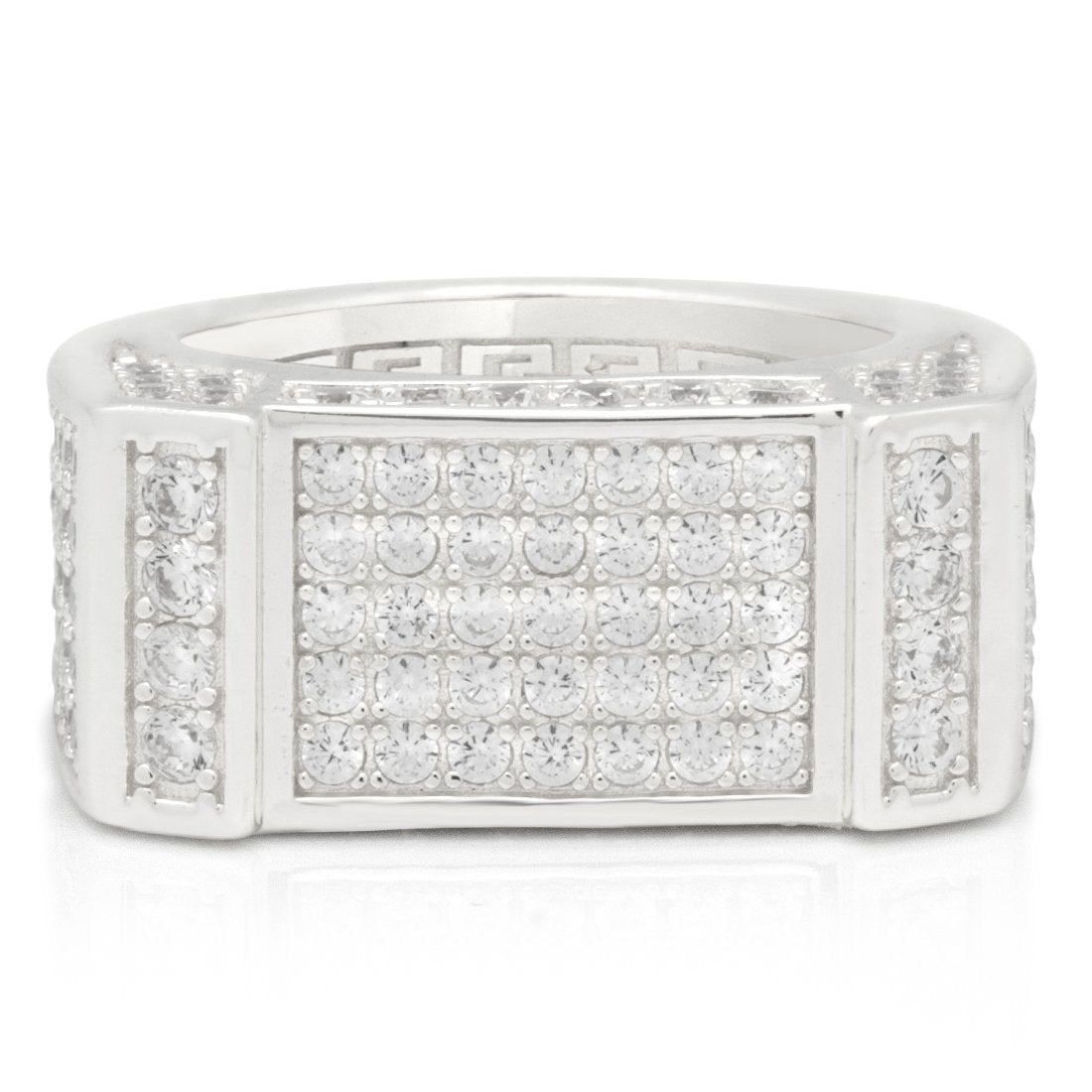 Iced Rectangle Ring