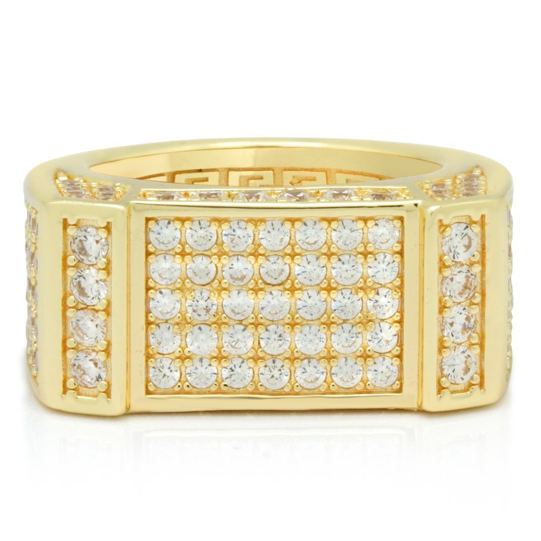 Iced Rectangle Ring