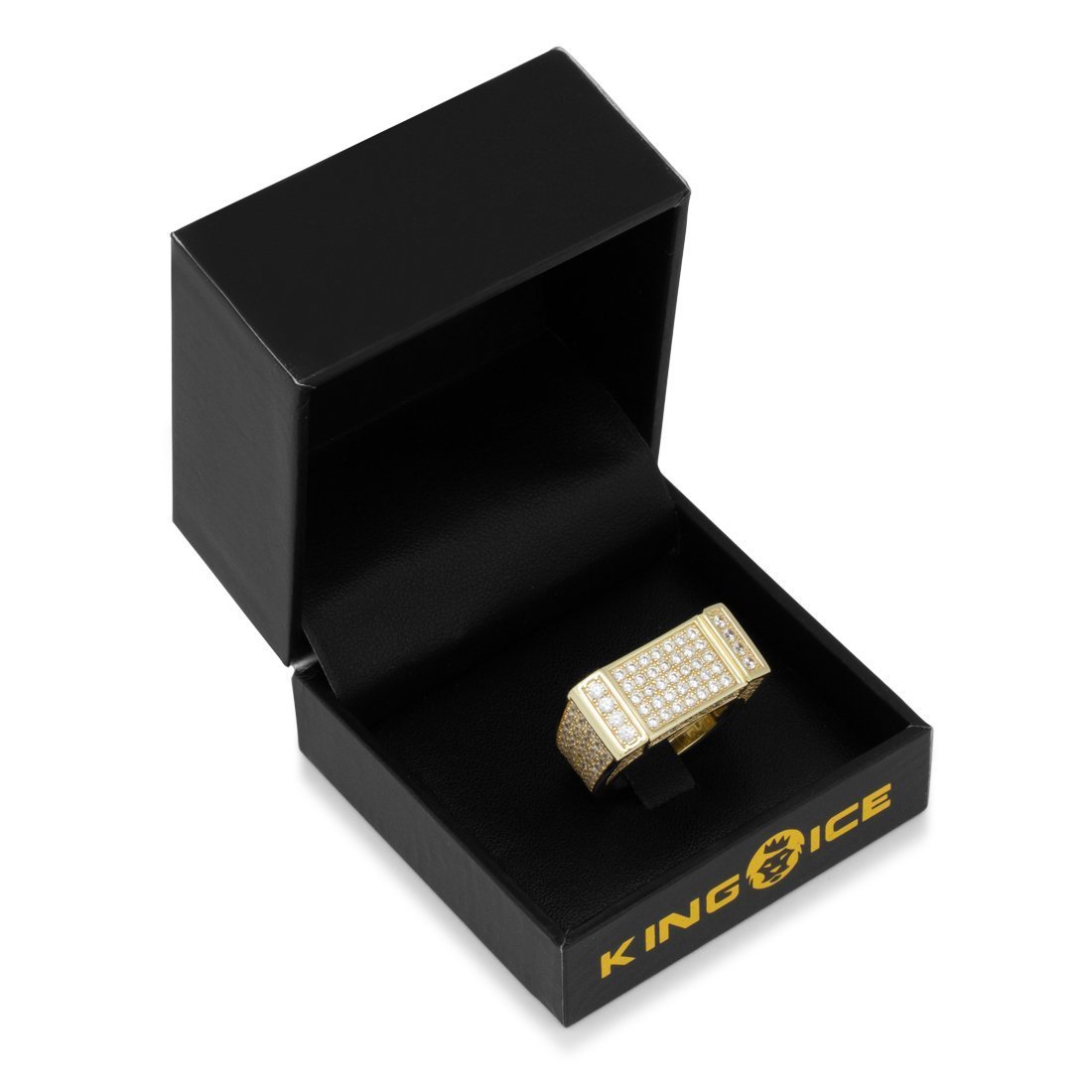 Iced Rectangle Ring