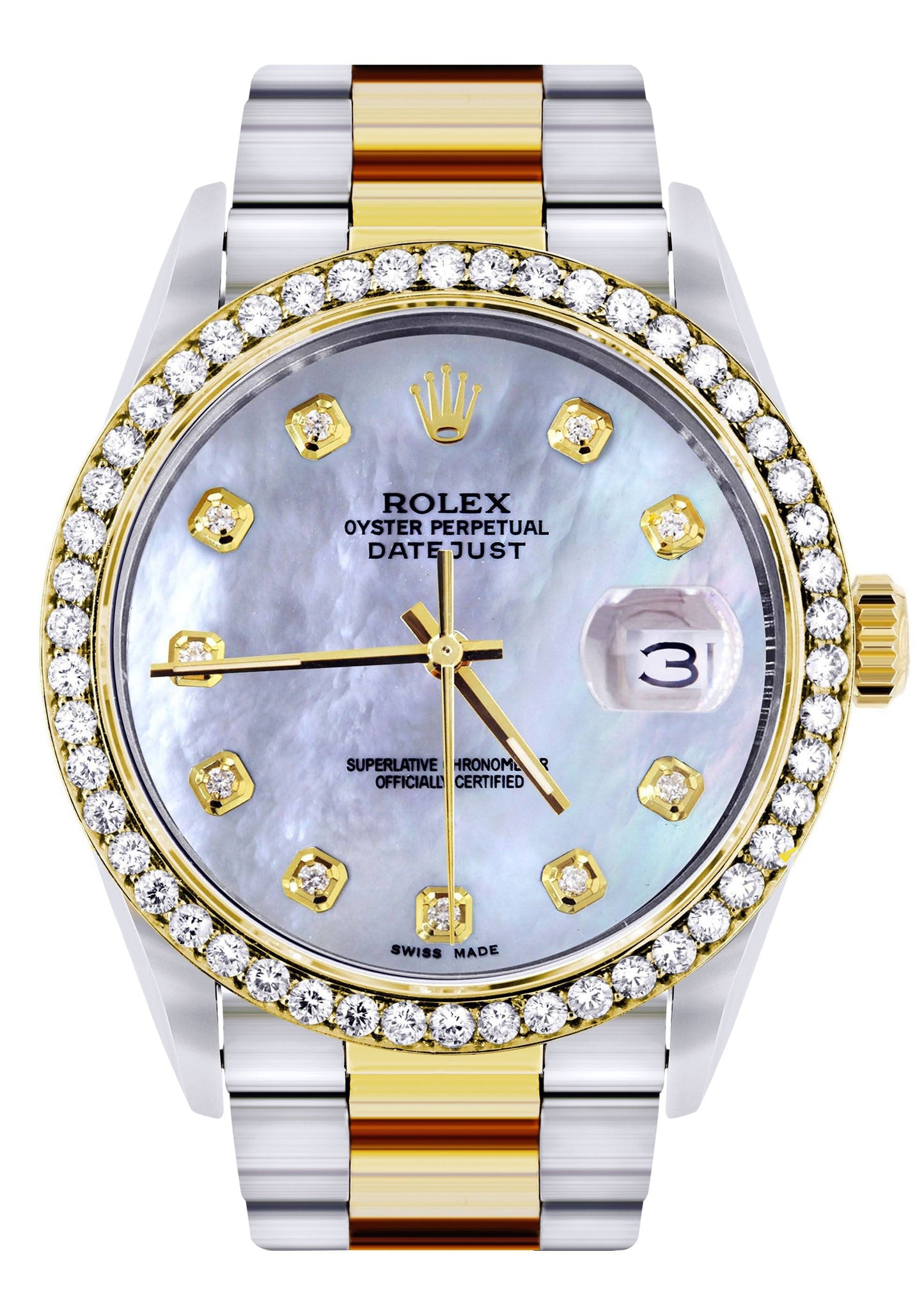 Two Tone Rolex Datejust Watch 16233 for Men | 36Mm | Mother of Pearl Dial | Oyster Band