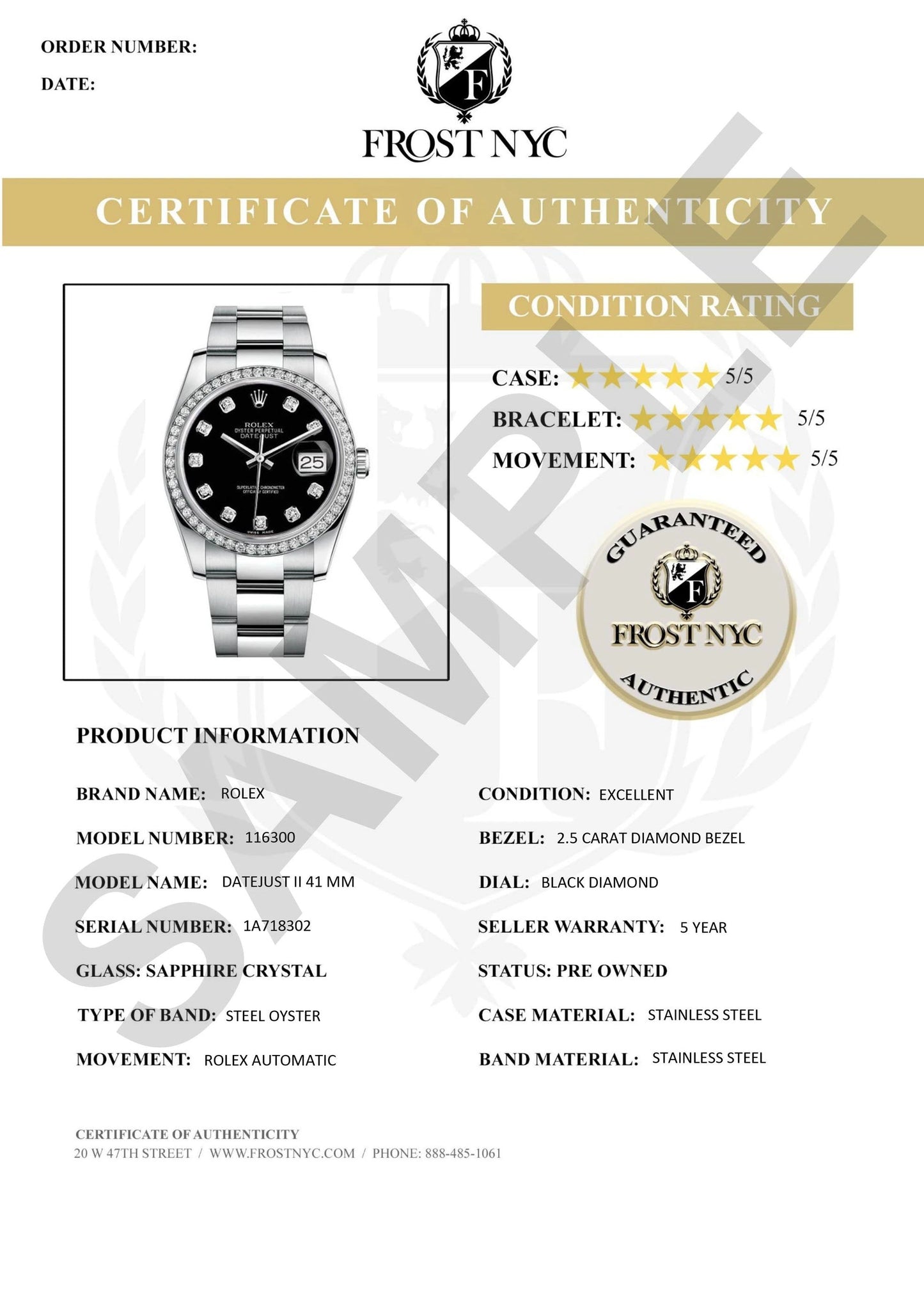 Two Tone Rolex Datejust Watch 16233 for Men | 36Mm | Mother of Pearl Dial | Oyster Band