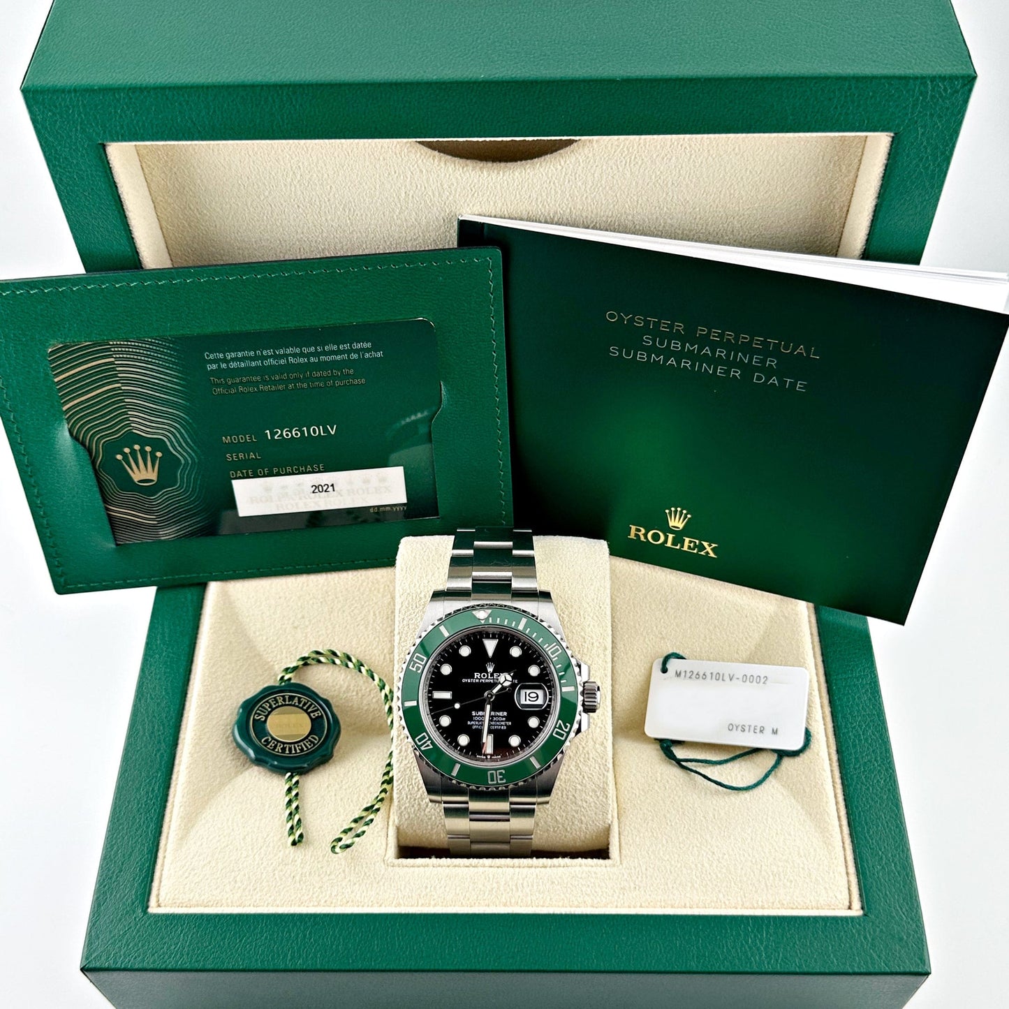 Rolex Submariner Date 126610LV 'Starbucks MK1' Stainless Steel Black Dial (2021)