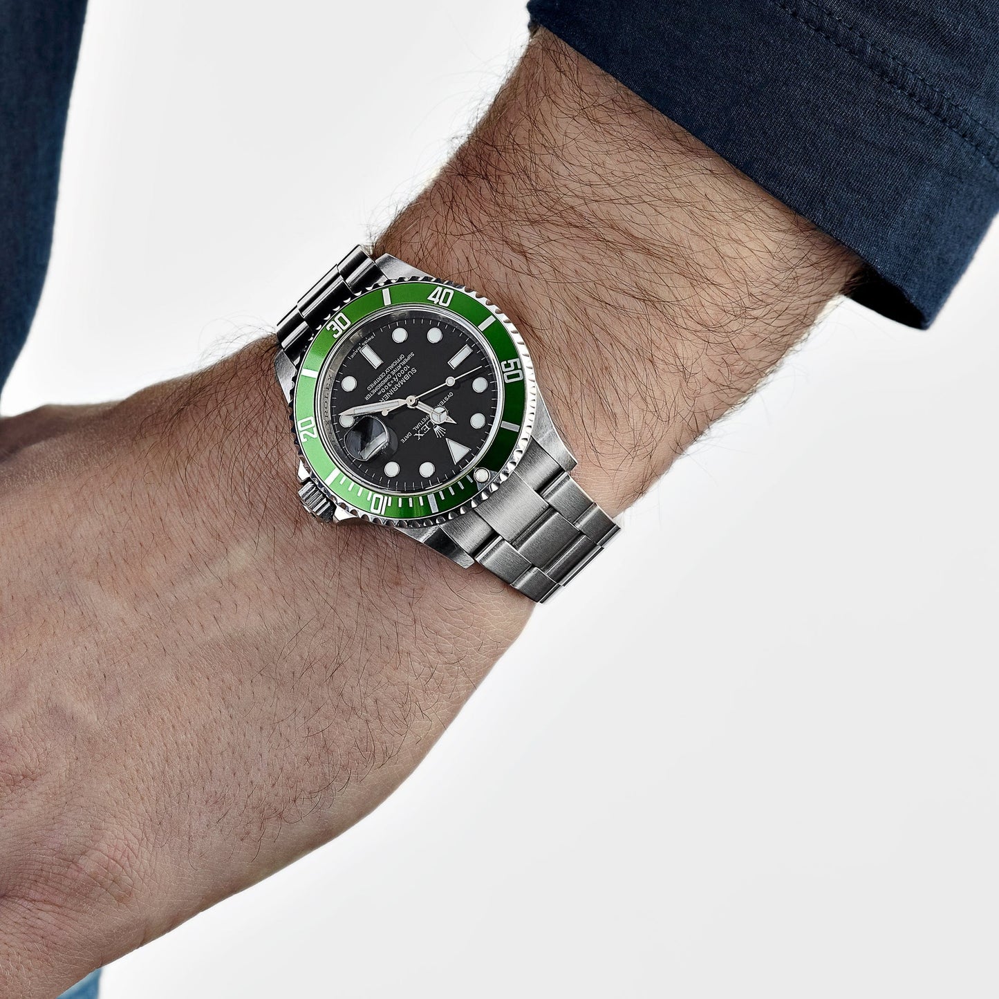 Rolex Submariner Date 16610LV 'Kermit' Bezel Stainless Steel Black Dial Oyster (2008)