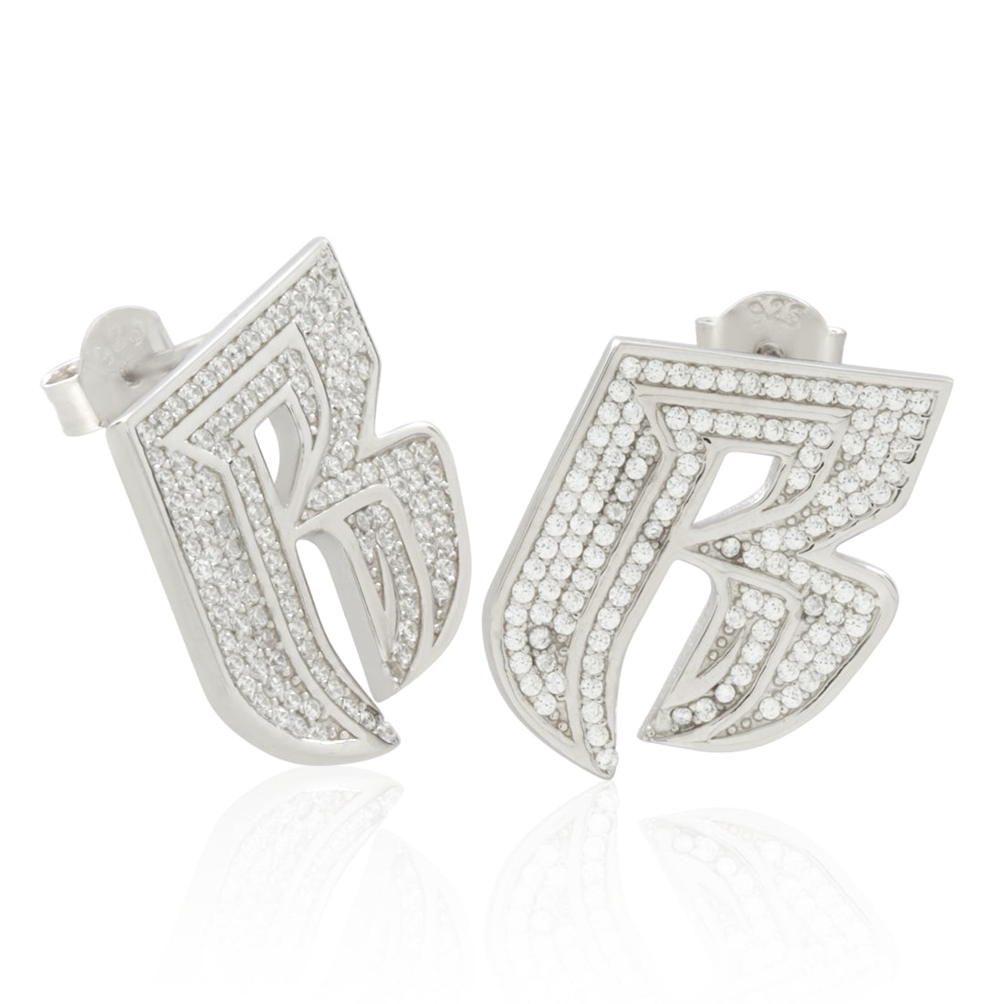 Ruff Ryders x King Ice - Stud Logo Earrings
