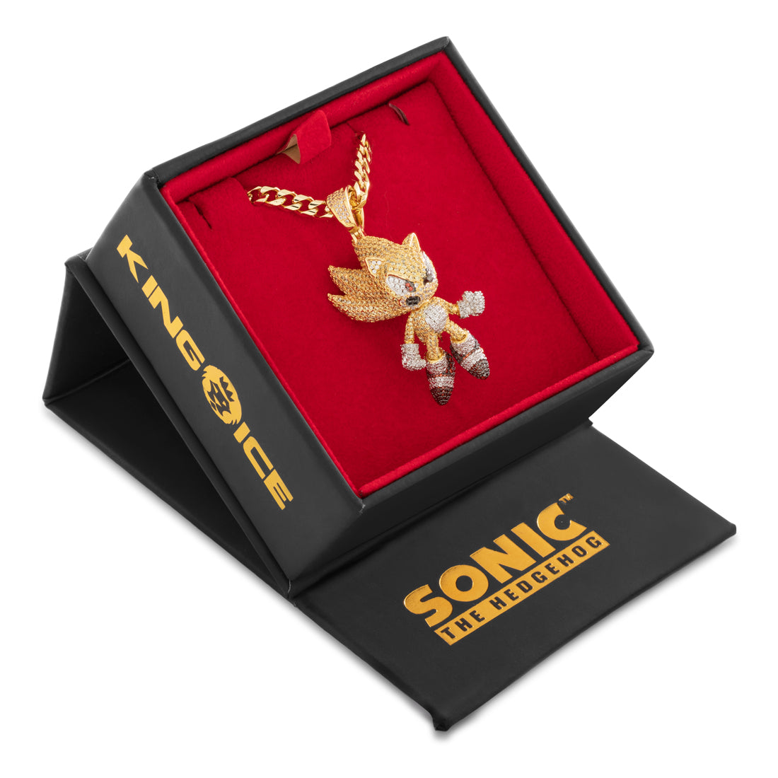 Sonic the Hedgehog x King Ice - Fast Super Sonic Necklace
