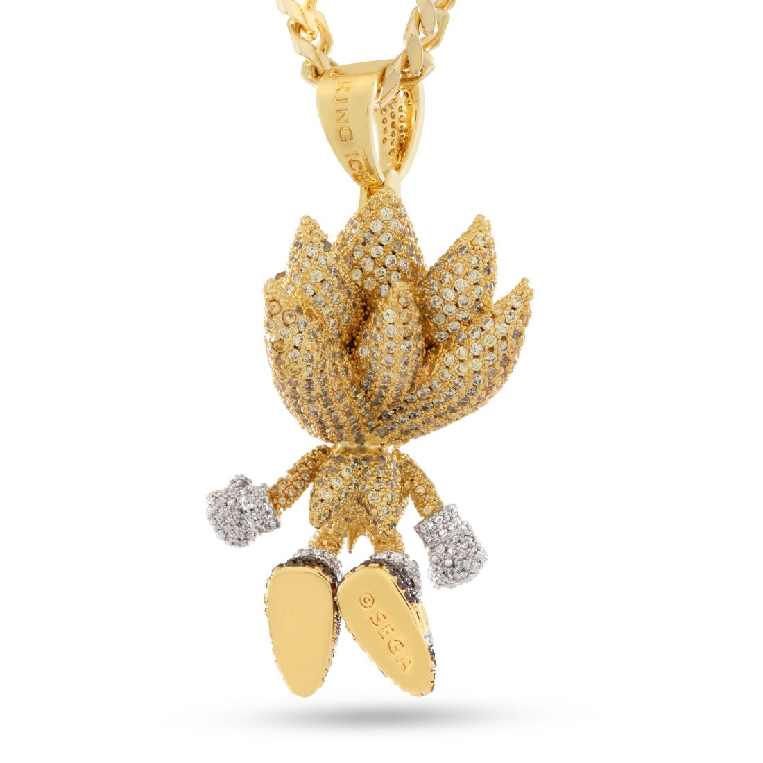Sonic the Hedgehog x King Ice - Fast Super Sonic Necklace