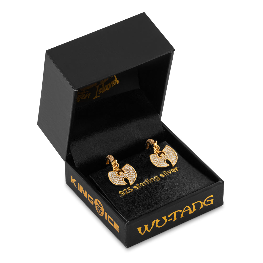 Wu-Tang x King Ice - 14mm Hanging Logo Earrings