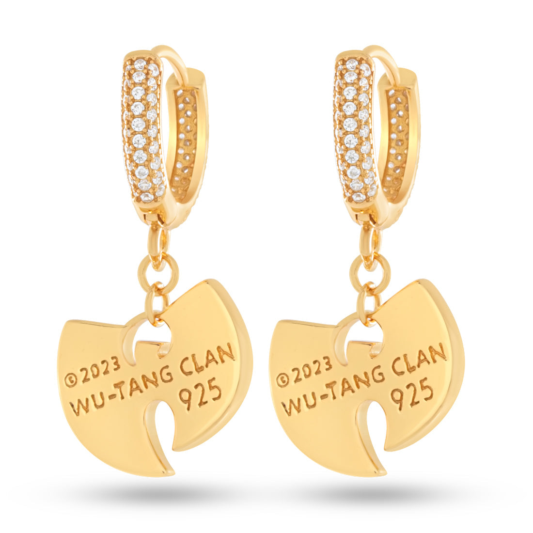 Wu-Tang x King Ice - 14mm Hanging Logo Earrings