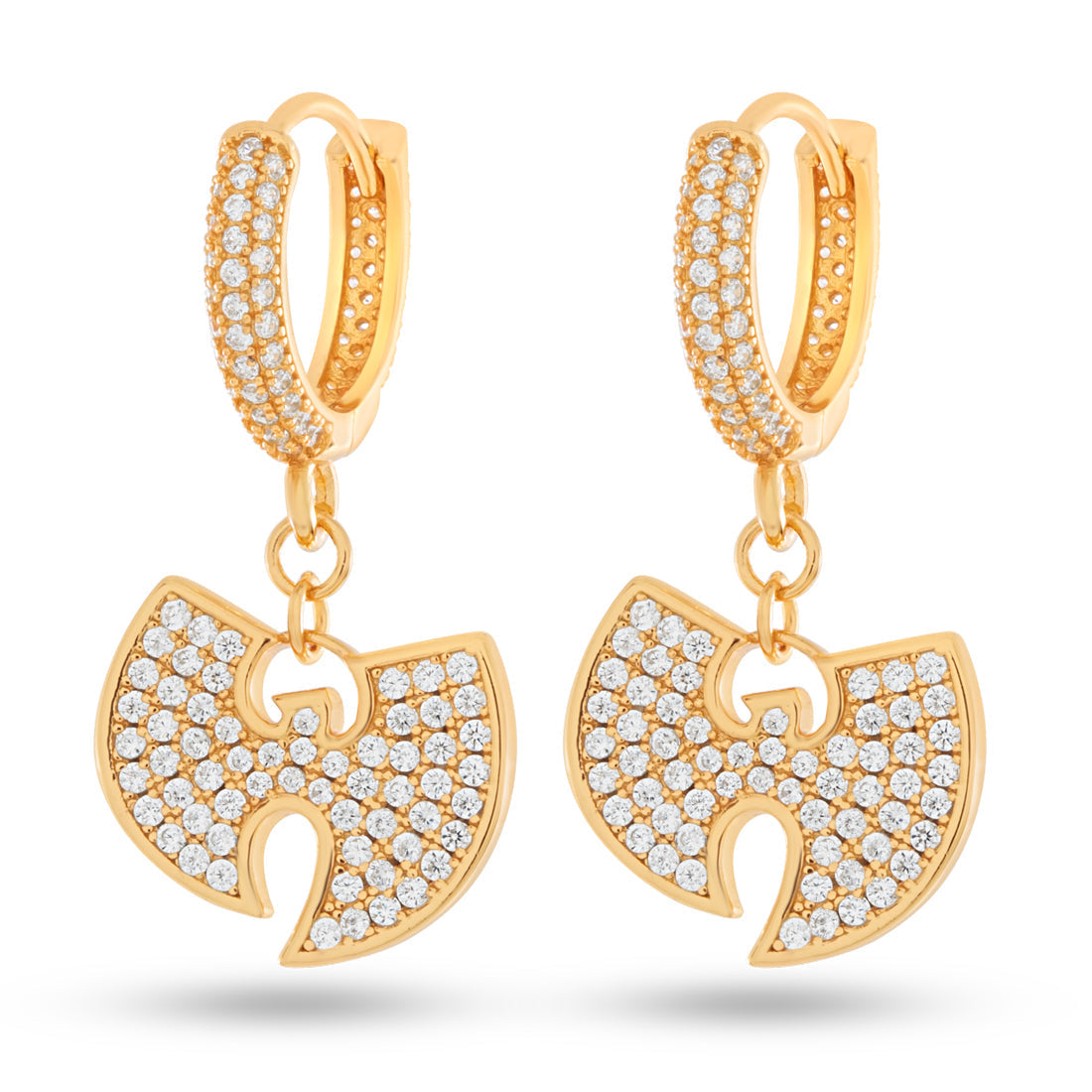Wu-Tang x King Ice - 14mm Hanging Logo Earrings