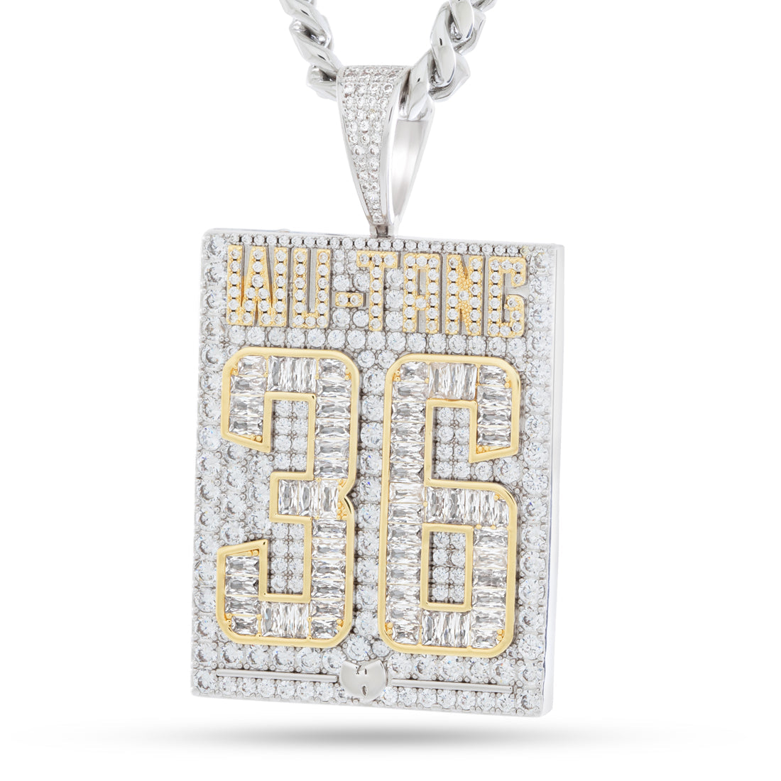 Wu-Tang x King Ice - Colar de Dog Tag com 36 Câmaras